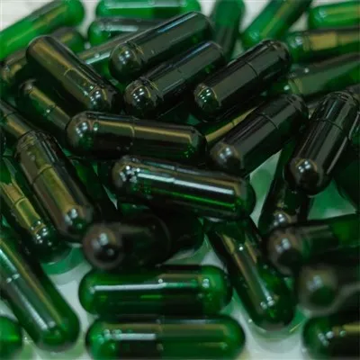 녹색 야채 캡슐